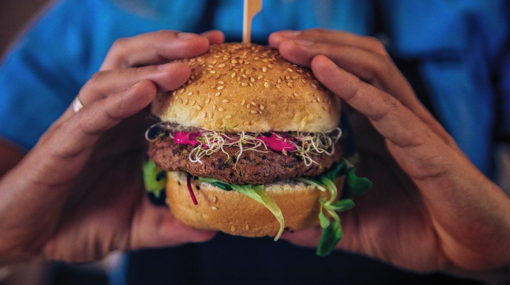 Creole Black Bean Burger Angel Hill Food