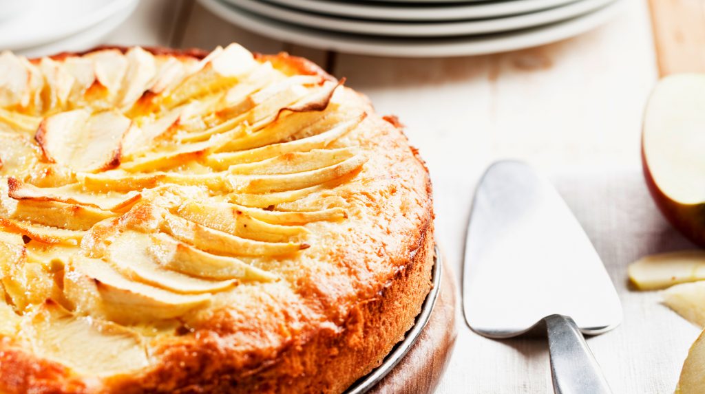 Apple and Marzipan Cake